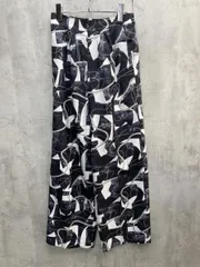 AZUL BY MOUSSY アズールバイマウジー フロントタック イージー ワイド パンツ sizeM/ブラック ■◇ レディース