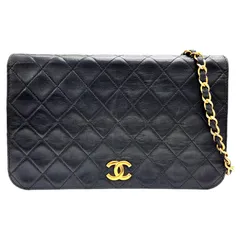 【中古】CHANEL シャネル マトラッセ23 プッシュロック ラムスキン ブラック チェーンショルダー チェーンショルダーバッグ ココマーク ゴールド金具 G金具 3番台 ヴィンテージシャネル 鞄 かばん お洒落 お出かけ 人気【ブランドギャラリー心斎橋店】