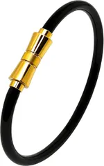 Jeroot 静電気除去 ブレスレット バングル 静電気軽減 グッズ 静電気対策 磁気 スポーツ シリコンブレスレット 秋冬乾燥季節対応 男女兼用 (ゴールド 19cm, ワンサイズ)のサムネイル