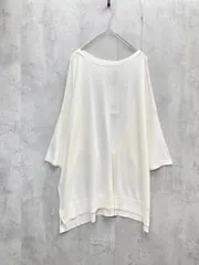新品 AZUL BY MOUSSY アズールバイマウジー 抗菌防臭 接触冷感 BOX LOOSE KNIT TOPS ニット セーター sizeS/アイボリー ■◆ レディース