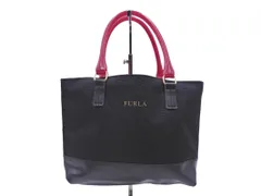 FURLA フルラ 切替 ハンド バッグ 黒 ■■ レディース