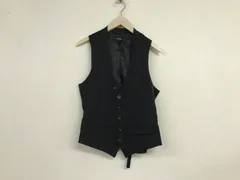 本物ザトゥエルヴTHETWELVEウールドレスジレベストメンズサーフアメカジミリタリーストリートスケーターワークビジネススーツモードゴルフドレスバイカー黒ブラック46M日本製のサムネイル