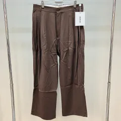 ヘドメイナー HED MAYNER 8 PLEAT PANTS 8プリーツパンツ ブラウン サイズ M ウール 23AWのサムネイル