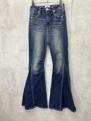 GYDA ジェイダ フレア デニムパンツ sizeS/ネイビー ■◇ レディース