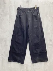 HARE ハレ ワイド デニムパンツ sizeS/黒 ■■ レディース