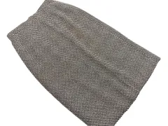 EL MIDA エルミダ 総柄 タイト スカート size12/黒 ■◇ レディース