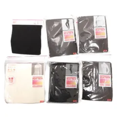 ユニクロ UNIQLO 6点セット まとめ ヒートテック Tシャツ レギンス L XL 黒 ブラック 白 ホワイト /JS