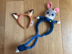 正規品 上海ディズニー ズートピア ニックとジュディ カチューシャ2点