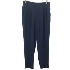 green label relaxing グリーンレーベルリラクシング テーパードパンツ 40 ネイビー レディース 古着