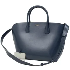 ジョルジオアルマーニ GIORGIO ARMANI ロゴ ハンドバッグ 2WAY ショルダーバッグ ハンドバッグ レザー ネイビー レディース 【中古】のサムネイル