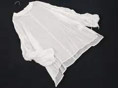 ABAHOUSE アバハウス mavie シャーリングスリーブ ブラウス シャツ sizeF/白 ■◇ レディースのサムネイル