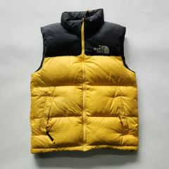 THE NORTH FACE ヌプシ ダウンベスト イエロー Mサイズ - メルカリ
