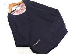 ELLE エル ニット ポケット カーディガン size38/紺 ■◇ レディースのサムネイル