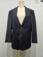 バーバリー BURBERRY ネイビー ゴールド 金装 ブレーザー ジャケット