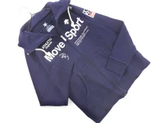 DESCENTE デサント プリント ジップアップ パーカー sizeL/紺 ■◇ レディースのサムネイル