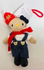 ハローキティ タンニング ロング脚キティ クリスマス ぬいぐるみ キーリング ぬい