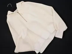 natural couture ナチュラルクチュール ハーフジップ プルオーバー パーカー sizeF/オフホワイト ■◇ レディースのサムネイル