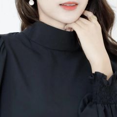 未使用タグ付 TIARA ティアラ パフスリーブ長袖トップス ブラック 