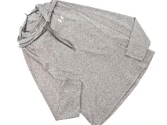 UNDER ARMOUR アンダーアーマー ロゴプリント フード付き プルオーバー カットソー sizeM/グレー ■◇ レディースのサムネイル