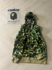 A BATHING APE カモフラ ジップアップ (クリーム 購入 正規品 ㅇ)
