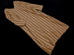 green label relaxing グリーンレーベルリラクシング ユナイテッドアローズ Vネック ストライプ ワンピース ベージュ ■◇ レディース