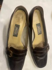 BALLY クラッシック タッセルローファー レザー フラットシューズ 茶 