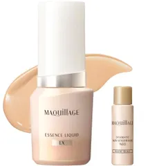マキアージュ ファンデーション エッセンスリキッドEX オークル20 24mL+化粧下地小型つき 8mL SPF50+ リキッド状 2025年モデル 毛穴カバー つや 透明感 ファンデ美容液 無香料 MAQUILLAGE 【オンライン限定】ma