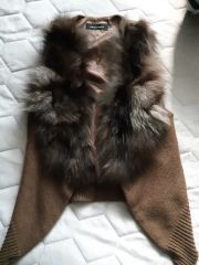 定価79万 SOBOLソボル ロシアンセーブル シルバリー ポンチョ 軽量
