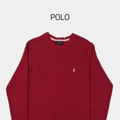 ポロ ラルフローレン 赤 レッド XL オーバーサイズ 長袖 トレーナー 
