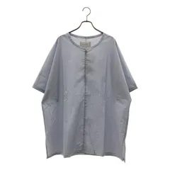 【新品】  prasthana / プラスターナ | slick shirt OD オーバーダイ スリック 半袖シャツ | 2（L） | ライトグレー | メンズ