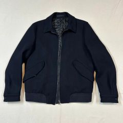USED EMRO ウール ハリントンジャケット カーキ L相当 - メルカリ