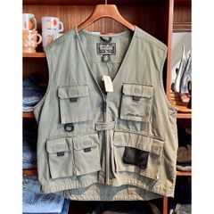 80s ビンテージ 6ポケット フィッシングベスト ダック生地 オーバー