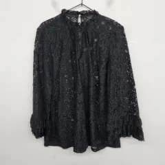 レディース77 size ZARA ザラ ウィメンズ エンブロイダリー ブラウス