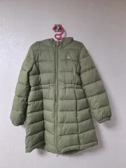BENETTON キッズ ダウンジャケット ロング丈 カーキのサムネイル