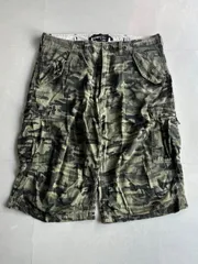 "Pelle pelle"ペレペレ　カモ柄　ワイドショートパンツ　ストリート　00s 裏原　海外ストリート　ワイド　迷彩　ショートパンツのサムネイル