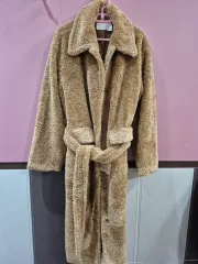 テディベア ロング コート ブラウンのサムネイル