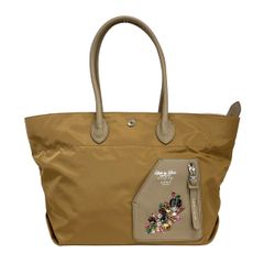 ADMJ デービス パフューム 香水刺繍 ファスナートートバッグ 撥水 