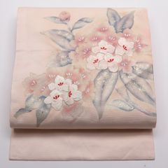 V3208 ○高級 正絹 刺繍 名古屋仕立て 名古屋帯 - メルカリ