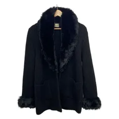 HARRODS(ハロッズ) コート サイズ1 S レディース - 黒 長袖/フェイクファー/ファー着脱可/秋/冬のサムネイル