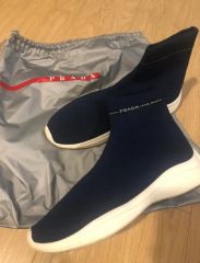 agbcさま専用☆PRADA レインシューズ　レインブーツ　ブルー　青　42 agbcさま専用☆PRADA レインシューズ レインブーツ ブルー 青 42