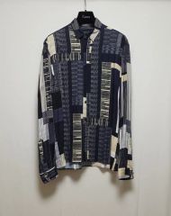 エンポリオアルマーニ】新品タグ付き定価68000円 バンドカラー麻シャツ