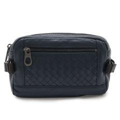 BOTTEGA VENETA イントレチャート ボディバッグ ブルー - メルカリ