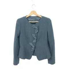 EMPORIO ARMANI エンポリオアルマーニ ツイードジャケット サイズ:38 リボンデザイン/チェック柄    グレー レディース / 241004012426のサムネイル