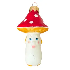 Astier de Villatte ドイツ製 キノコの妖精 ガラスオーナメント　クリスマスオーナメント　アスティエのサムネイル