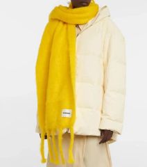 新品未使用JIL SANDER ジルサンダー モヘアストール バーガンディ