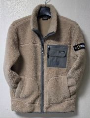 DESCENTE フリースジャケット ボア ベージュ レディース SS - メルカリ