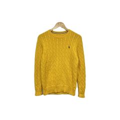 POLO RALPH LAUREN ケーブルニット 半袖 イエロー - メルカリ