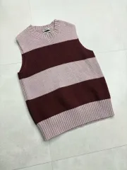 L) COS コス ストライプ ニット ベストのサムネイル