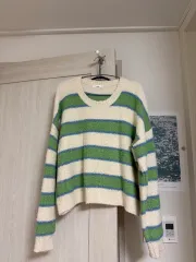 ボーダー柄 ニット