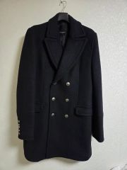 美品 DAKS ダウンコート ブラウン ロゴボタン 3way ドローコード LL 
